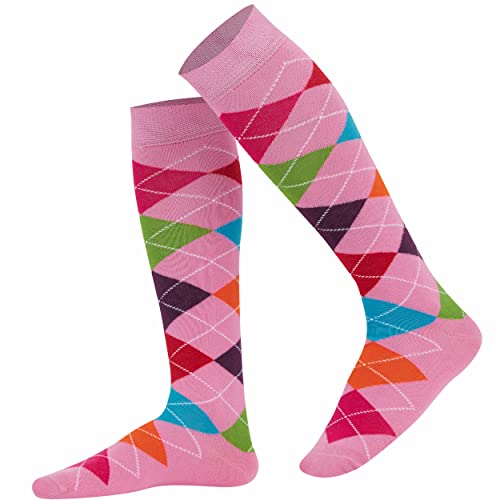 Image of Mysocks Unisex Knee High Long Socks Argyle