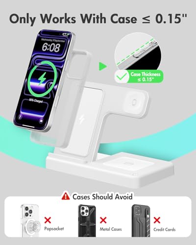 GETPALS 3-in-1 Wireless Charging Stand (Qi, 15.5W) — view 3