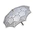 Produktbild Zoelibat 97014842.001 - Stoff Schirm Barockschirm mit Holzstiel und Metallgestänge - Durchmesser/Spannweite 70 cm, weiß