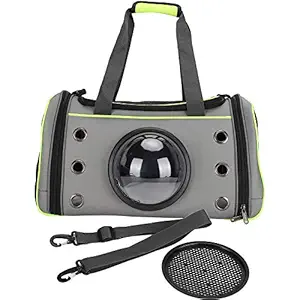 Pet, Portable Pet Carrier, Dog Cat Bag, Folding Dog Cat, Pet Handbag, Cat Backpack, Transparent for Small Dog Cat Durable Outdoor(Light Green, Big)