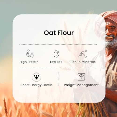 mill-it Milled On Order: Oats Atta 1kg|Freshly Milled Within 24 Hours |100% Whole Grain Oats Flour|Stone-Cold Ground|Certified Chemical-Free|No Preservatives|Naturally Gluten-Free