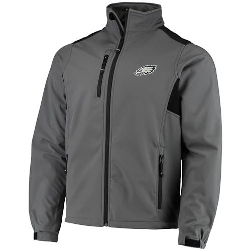 Image of dunbrooke Men's Navy Chicago Bears Softshell Fleece Full-Zip Jacket