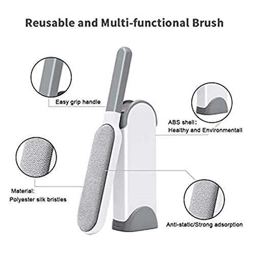 Escova Tira Pelos Pet Cães e Gatos Roupa/Sofá - Clink