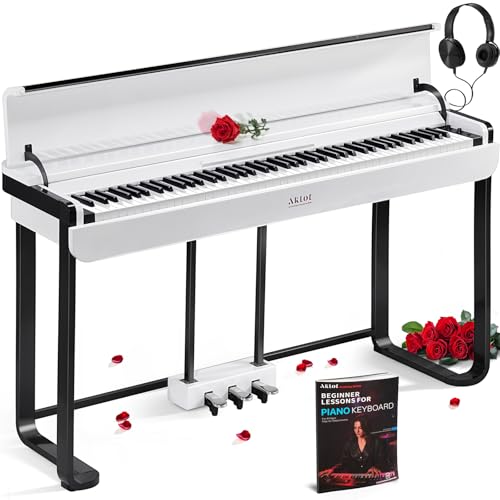 AKLOT Modern Weighted Keyboard Piano: 88-Key Graded Hammer