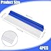 SHENLIU 4 Pack Silicone Car Squeegee 12 inch Flexible Car Water Scraper Tool Silicone Window Squeegee Auto Water Blade Cleaning for Windshield, Glass, Window, Mirror, Shower Doors, Washing & Wiping