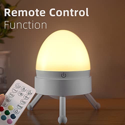 Leaqu Led Night Light For Kids, 2800-3000K Rgb 6 Lighting Colors Remote Controll Stepless Dimmable, Kids Night Lights For Bedroom, Rechargeable Night Lamp With Detachable Bracket #TOP4