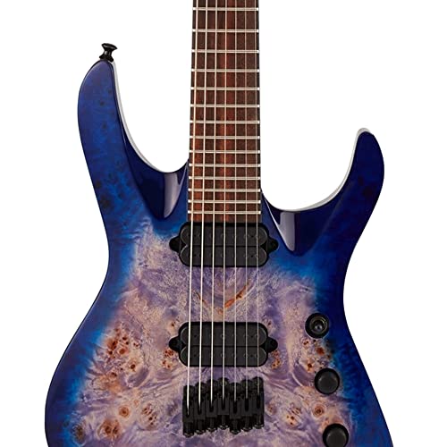 Jackson Pro Series Signature Chris Broderick Soloist HT7P Transparent Blue – Guitare Électrique Signature - Les Beatles, Paul McCartney, John Lennon, RIngo Starr, George Harrison Jackson Pro Series Signature Chris Broderick Soloist HT7P Transparent Blue - Guitare Électrique Signature – Image 6