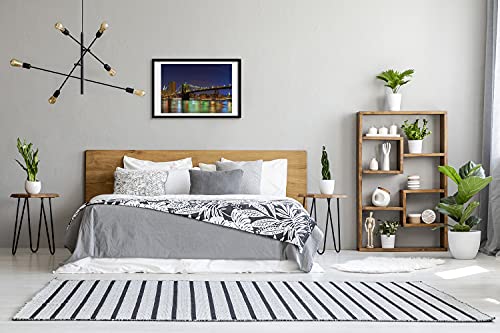 Cadre photo Manhattan de nuit déco moderne prête à installer - 3