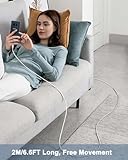 120W USB C Charger Cable 2m, 6A Turbo Hyper Charging Type C Fast Charging Cable for Xiaomi Fast Charge, Samsung Galaxy S25 S24 Ultra, Google Pixel and iPhone 15 Series, Durable Long Charging - Image 2