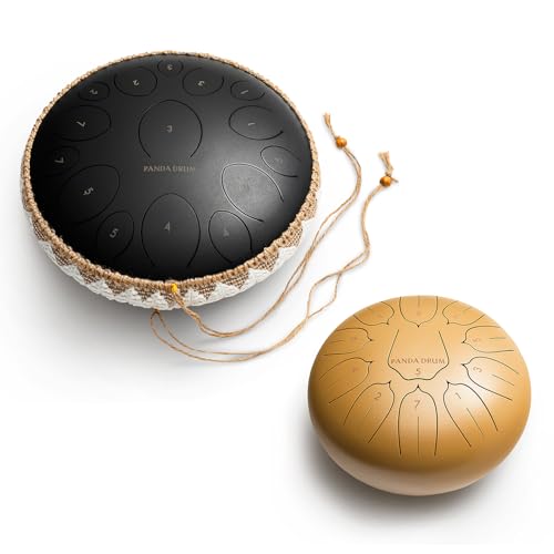 Pro (Black) + Plus (Sandstone) | 432 Hz Steel Tongue Drums miniatura 1