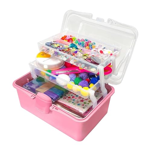 Juego completo de manualidades para niños, paquete educativo para coordinación ojo-mano, aprendizaje creativo, materiales variados con instrucciones y herramientas, perfecto para niñas y niños