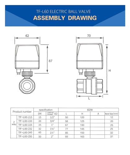 Vanne d'eau électrique à fermeture lente 7-10s DN50 24V efficace - 4