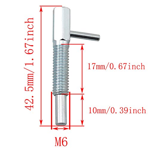 Pscco Positioning Pin Series Steel Lock-Out Type Hand Retractable Spring Plunger With L Handle #TOP4