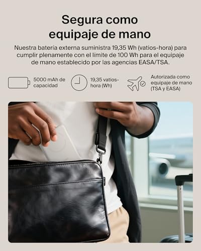 Batería Magnética Delgada Belkin Qi2 5000mAh que Elimina Cables en iPhone y Android 5