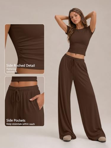 Image of Trendy Queen Women's 2 Piece Matching Summer Lounge Set with Pockets
