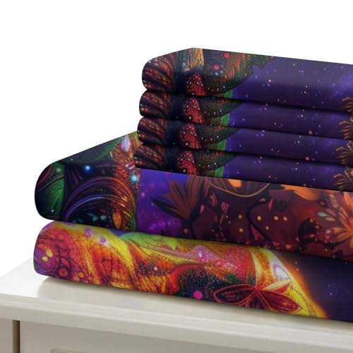Housses de couette 200x200 microfibre avec parure de lit imprimée 3D - 6
