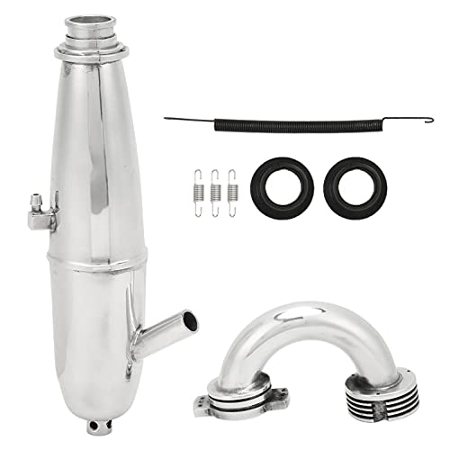 Exhaust Pipe Replacement Rugged Anti Deformation RC 1/8 Oil Truck Accessory with Clamp HSP Redcat 1/8 RC Car