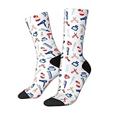 Anceky Calcetines de peluquería con diseño de tijeras y peine para hombre y mujer