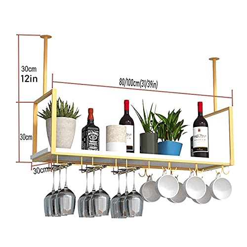 Casier à vin au plafond suspendu pour cuisine et salon bar convivial