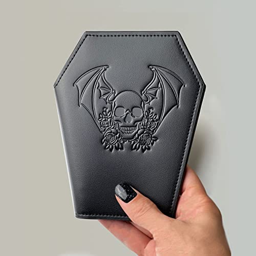 Lazy Skull Coffin Wallet – Spooky Gothic Wallet – Slim Skull Wallet for Women and Men – Witchy Goth accessory3