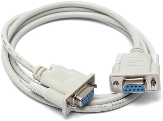 [ 1 Piece ] RS232 DB9 9pin Data Serial Cable Female to Female DB9 Extension Cable for Computers, Printers, Scanners, DB9 RS232 Serial Modem Cable F/F - DB9 Female to Female 1.2 meters