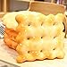 Simulation Biscuit en Peluche Jouet Oreiller Creative Câlin Sommeil Confort Biscuit Coussin Chambre Décoration Cadeau 3 Pcs 40 cm