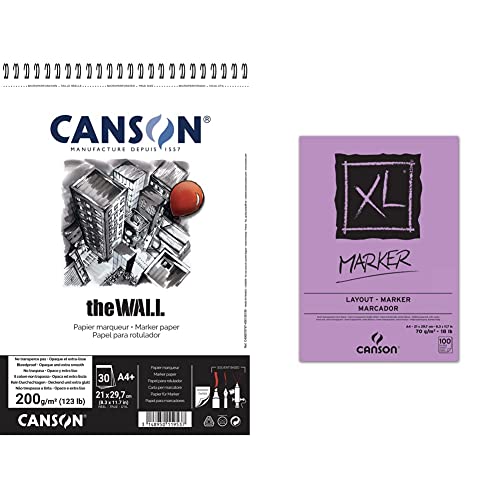 Papier Marqueur CANSON premium The Wall A4 surface extra lisse pour artistes