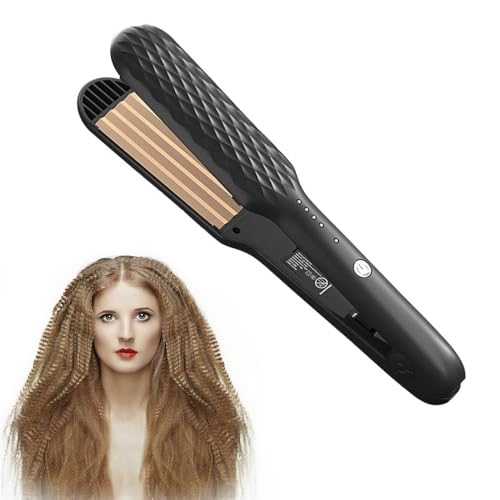 KBIBCK Piastra onde per capelli, ceramica piastra frisè per capelli con 4 temperatura regolabili, Strumento per lo styling dei ricci voluminosi, Piastra per onde per tutti i tipi di capelli