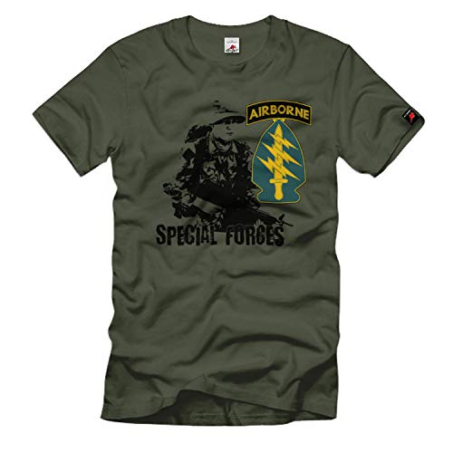 T-shirt Special Forces Luftlande vert militaire en taille Small - Réf 35557