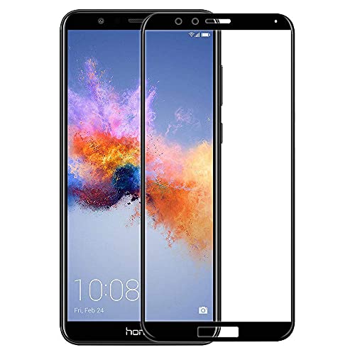 Image of DD SON Tempered Glass Screen Protector Compatible for Honor 7X (Black) HD Glass with Edge to Edge Coverage and Easy Installation kit,Black