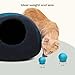 MEOWFIA Wool Ball Toys - 6-Pack of Safe for Cats and Small Dogs Balls - 1.5 Inch Felted Wool Cat Toy and Dog Toy - Perfect with Cat Cave - Silent - Mini Tennis Balls - (1,5in/Aquamarine)