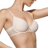 Selene, Sujetador para Mujer con Banda Cruzada Transpirable, con Aros y Copas Acolchadas, Colección Victoria, Color Rosa, Talla 100B