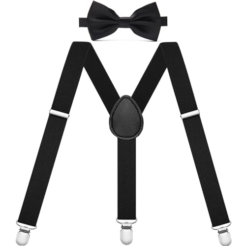 Gekamoyue Tirantes Hombre, Tirantes para Pantalones Hombre Ajustables con Clips Extra Fuerte, Accesorio Traje Hombre, Estilo X, para Tallas Grandes Unisex