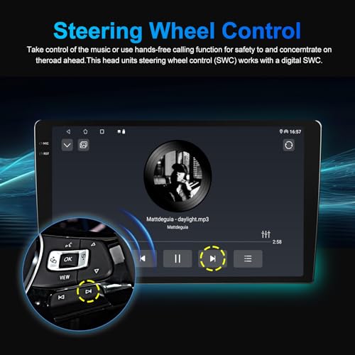 Image of Car Radio Stereo Upgrade for Toyota Hilux 2015-2025 Right Hand Drive Only,13 inch QLED Touch Screen,8-core Head Unit 8GB+128GB with CarPlay /Android Auto,Steering Wheel Control,GPS Navigation