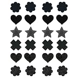 FJYQOP Nipple Covers, Pasties Nipple Stickers with Multi Design, Disposable Sticky Breast Petals, Ni