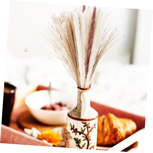 ABOOFAN 300 Peças Flores De Junco Secas Da Fazenda De Mesa Grama Artificial Arranjo De Junco Para Br