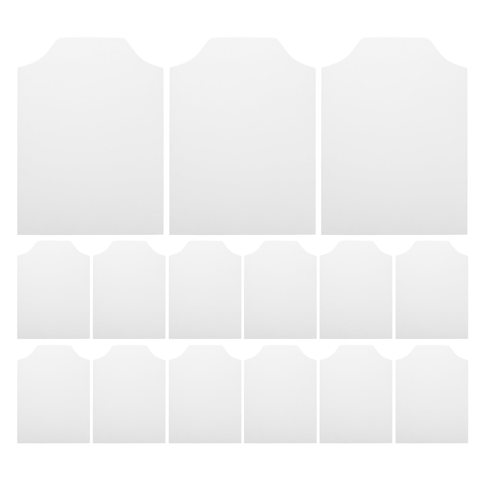 SHINEOFI 100 Feuilles de Carton Blanc pour Emballage de Chemises et T-Shirts, Papier Cartonné 250g Anti-pliure, Protection Optimale pour Pliage et Rangement DIY