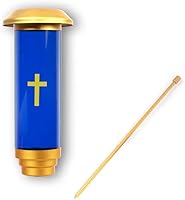 Vista 3 de Luces solares para cementerio,Tumba de cementerio de cruz solar,Candelabro de cementerio para tumba,Cruz iluminada con energía solar de luz