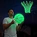 Jenaai 3 Pcs Glow Basketball Set, Includes Size 7 Glowing Basketball Light up Nightlight Net with Pump for Hoop Luminous Sports Gift Sports Prize Back to School
