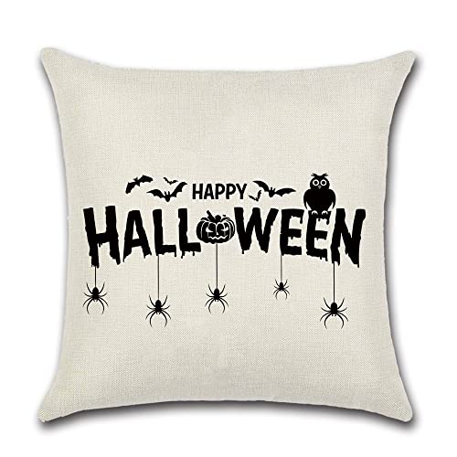 Housses de coussin Halloween lin de qualité supérieure 45x45