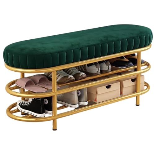 シューズラック 省スペース シューズボックス 玄関ベンチ 収納ベンチ ホワイト スリッパラック靴箱 下駄箱 スリム 靴収納 オープン スツール 椅子 靴入れ 棚 靴交換 パッド入りクッションシート付き ベンチソファ コンパクト簡単組み立て (シートクッショ