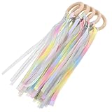 PENIKOKO 木製リングリボン5本セット キッズストリーマー パーティー用品 向け教育用 リボンストリーマー ジムやベビーカー取り付け可能 室