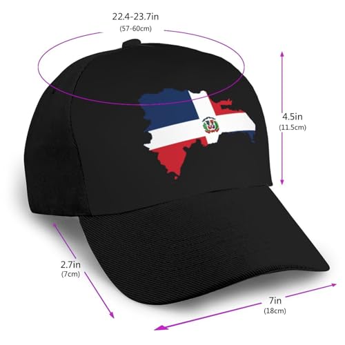 Flag of The Dominican Republic Unisex Classic Adjustable Curved Brim Baseball Cap, Trucker Hat2
