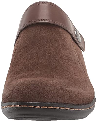 Clarks Womens Laurieann Strap Clog, Taupe, 6.5 Narrow Us #TOP1