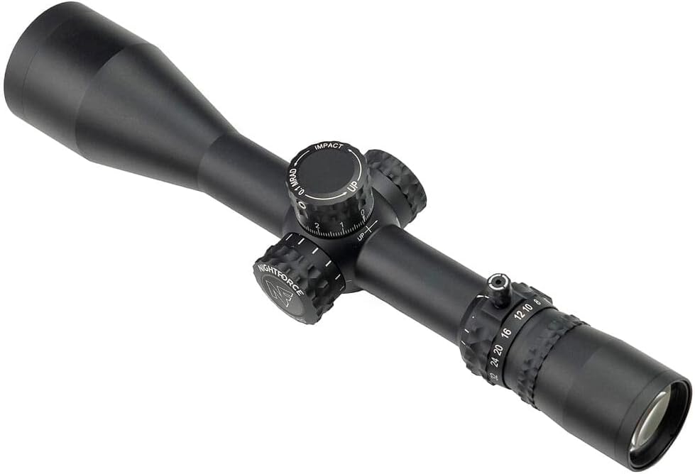 Nightforce NX8 4-32x50mm F2 Black Riflescope - Second Focal Plane (SFP), DigIllum Illuminated Reticle, ZeroStop, Adjustable Parallax, Long Range Precision Scope