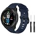 Produktbild Ishim Armband für Garmin Forerunner 945/Forerunner 935/Forerunner 745, Kompatibel mit Fenix 5/Fenix 5plus/Fenix 6/Fenix 6 Pro/Approach S60/Quatix 5, 22mm Ersatzarmbänder aus weichem Silikon