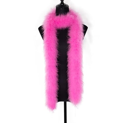 Fearafts 2 Yards Fluffy Pink Marabou Feathers Boa Christmas Tree Garland Halloween Crafts Decoration 50 Grams #TOP6