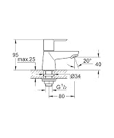 Grohe BauLoop Standventil WT glatt.Körp., 1 Stück (1er Pack) – Ansicht 3