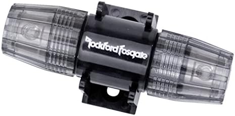 Rockford Fosgate Single In-Line AGU Fuse Holder for 4 AWG or 8 AWG Wire