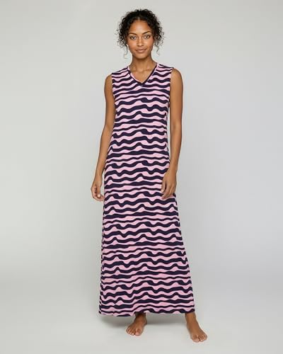 Image of Real Essentials 3 Pack: Women's Soft Tank Nightgown Sleeveless Nightshirt Sleep Dress (Available In Plus Size)